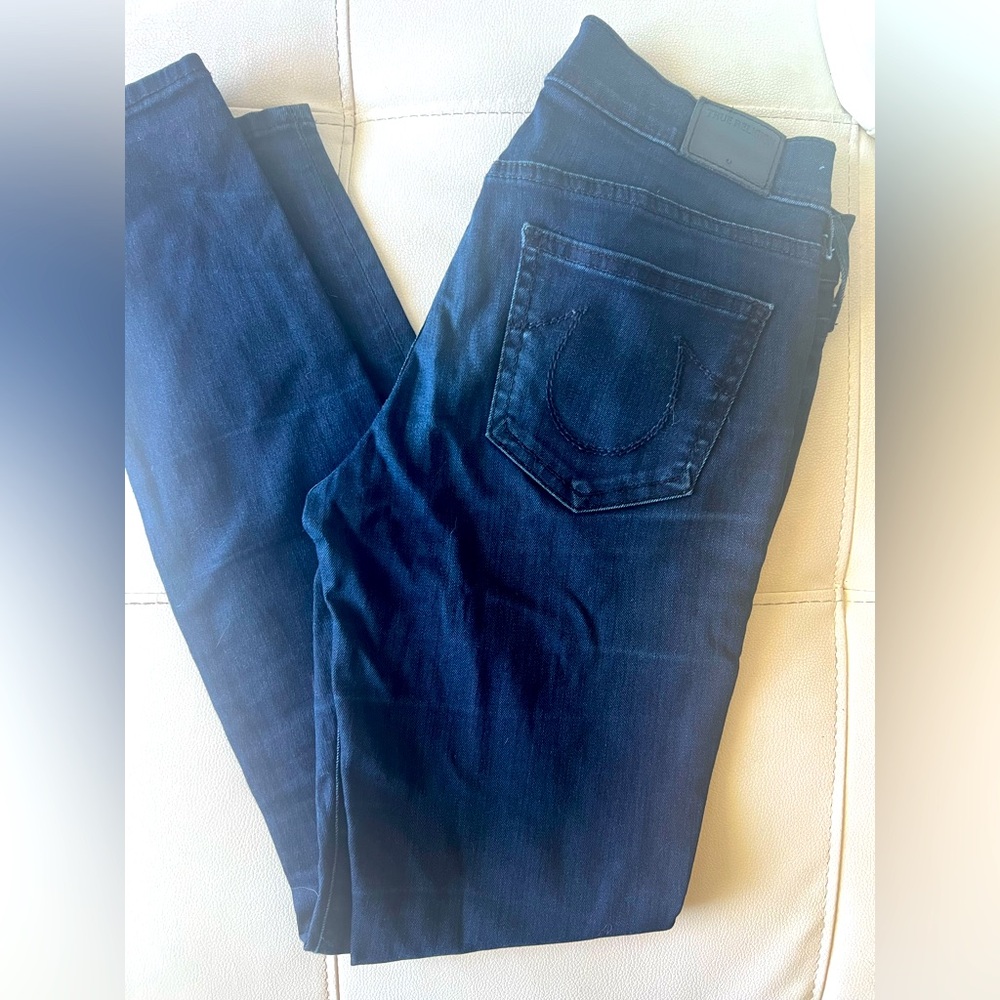 True Religion Halle Mid Rise Skinny Jeans